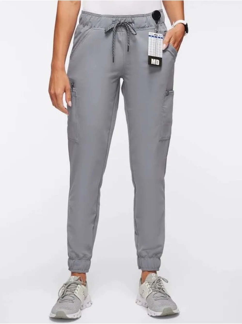 Jaanuu Gray Utility Jogger Scrubs - Grey XLP